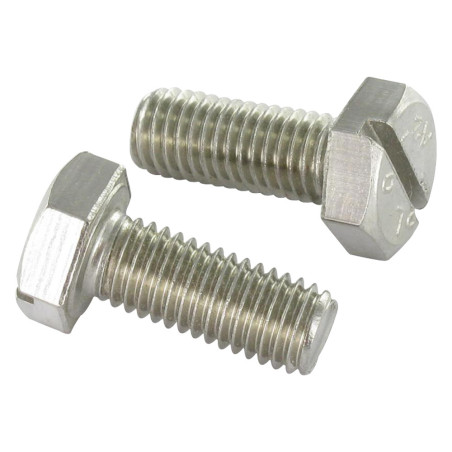 1 x Tornillo metales cabeza hexagonal ranura Inoxidable A2 M8X30