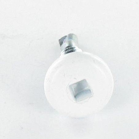 1 x Tornillo autoperforante cabeza cilíndrica EMPR cuadrado 4.2X19 Acero cincado blanco RAL9010 blanco puro