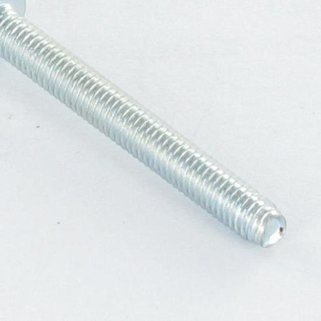 1 x Tornillo autorroscante cabeza abovedada ancha M6X40 Pozi PZ5 Acero cincado blanco