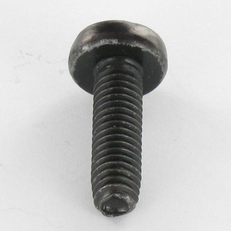 1 x Tornillo autorroscante cabeza abovedada ancha M5X10 Pozi PZ4 Acero cincado negro