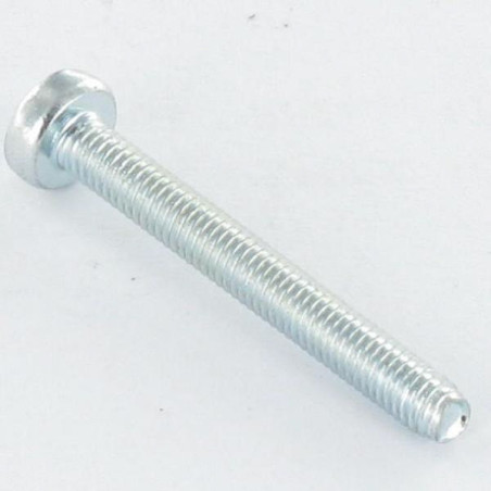 1 x Tornillo autorroscante cabeza abovedada ancha M4X8 Pozi PZ4 Acero cincado blanco