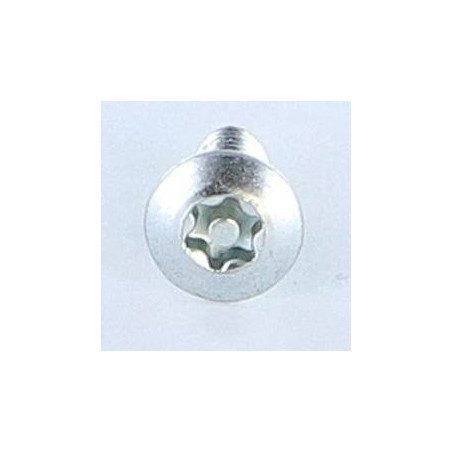 1 x Tornillo autorroscante Seguridad 5X12 cabeza fresada abombada T25+TETON Acero cincado blanco