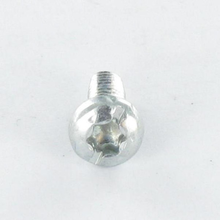1 x Tornillo autorroscante cabeza cilíndrica TORX roscado en ranura 4X10 dentado Acero cincado blanco