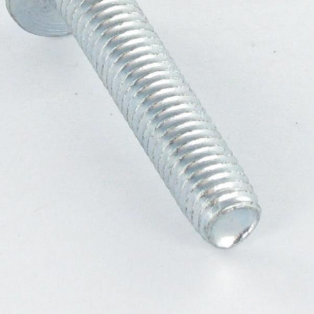 1 x Tornillo autorroscante cabeza hexagonal resalto reborde liso M8X40 Acero cincado blanco
