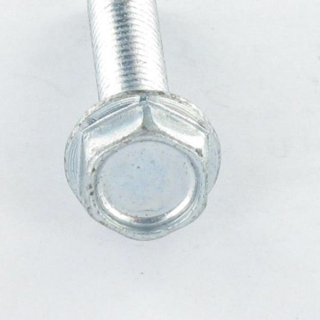 1 x Tornillo autorroscante cabeza hexagonal resalto reborde liso M8X35 Acero cincado blanco