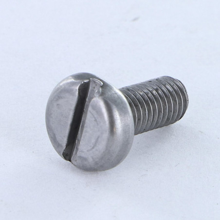 1 x Tornillo metales cabeza cilíndrica ancha ranura M5X12 Acero bruto