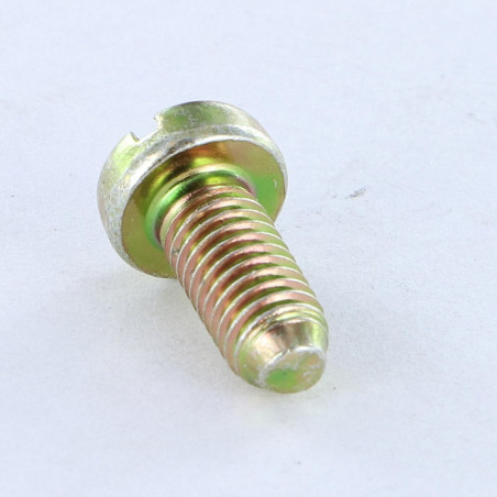 1 x Tornillo metales cabeza cilíndrica ancha ranura M5X12 BP Bicromato