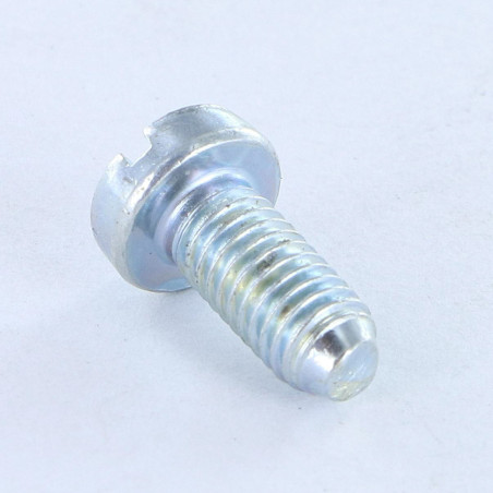 1 x Tornillo metales cabeza cilíndrica ancha ranura M5X12 BP Acero cincado blanco