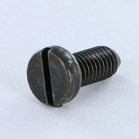 1 x Tornillo metales cabeza cilíndrica ancha ranura M5X12 BP Acero cincado negro