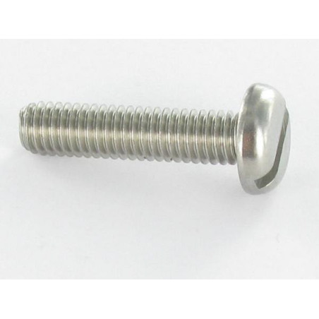 1 x Tornillo metales cabeza cilíndrica ancha ranura M6X16 Acero cromado