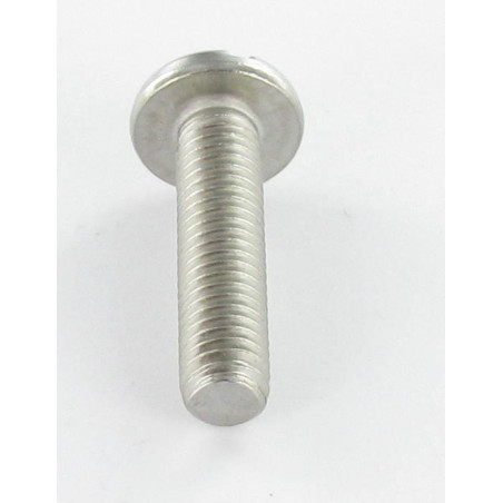 1 x Tornillo metales cabeza cilíndrica ancha ranura M6X16 Acero cromado