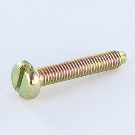 1 x Tornillo metales cabeza cilíndrica ancha ranura M6X35 BP Bicromato