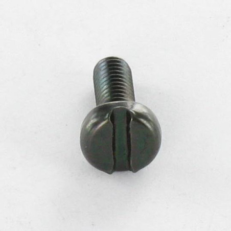1 x Tornillo metales cabeza cilíndrica ancha ranura M6X40 Acero cincado negro