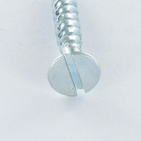 1 x Tornillo madera aglomerado cabeza fresada/testa svasat ranura 6X70 F.T Acero cincado blanco