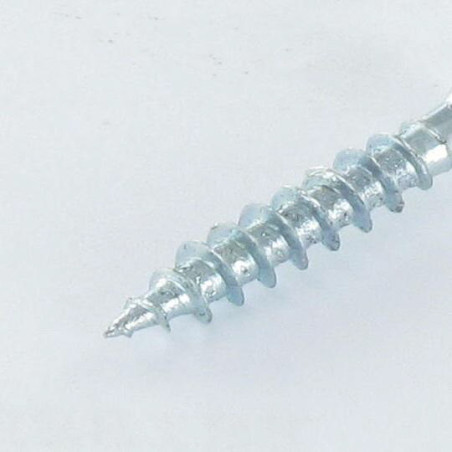 1 x Tornillo madera aglomerado cabeza fresada/testa svasat ranura 6X70 F.T Acero cincado blanco