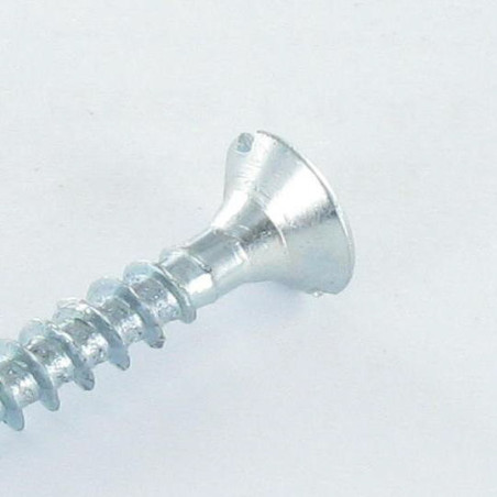 1 x Tornillo madera aglomerado cabeza fresada/testa svasat ranura 6X70 F.T Acero cincado blanco