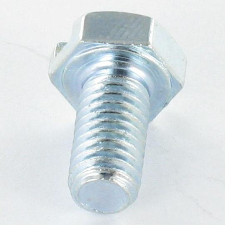 1 x Tornillo metales cabeza hexagonal ranura M6X16 punta guía cónico Zincado cr3 96 hbs sin óxido rojo