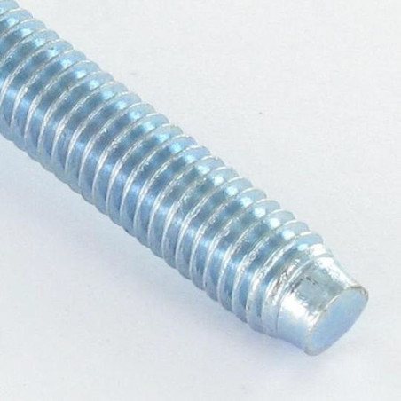 1 x Tornillo metales plano Pozi M6X20 punta troncocónico Acero cincado blanco