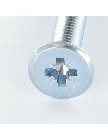 1 x Tornillo metales plano Pozi M6X35 punta...