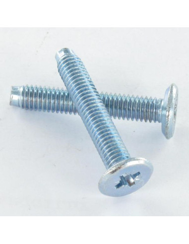 1 x Tornillo metales plano Pozi M6X70 punta...