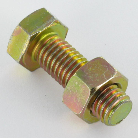 1 x Perno (vendido con tuerca) cabeza hexagonal M12X20 Bicromato