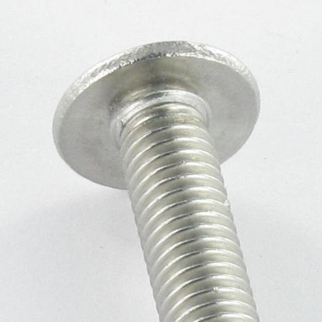 1 x Tornillo metales Cabeza Abombada con Hueco hexagonal resalto reborde M8X20 llave de 5 Inoxidable A2