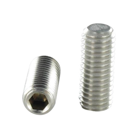1 x Tornillo metales Inoxidable A2 sin cabeza seis lados hueco llave de 6 M12X25 punta plana