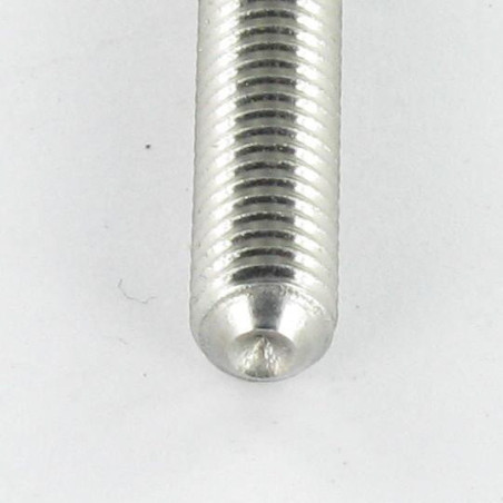1 x Tornillo metales Inoxidable A2 sin cabeza seis lados hueco llave de 2 M4X20 punta convexa