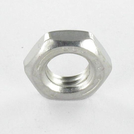 1 x Tuerca hexagonal baja hm/contratuerca M8 grosor 4 Inoxidable A2