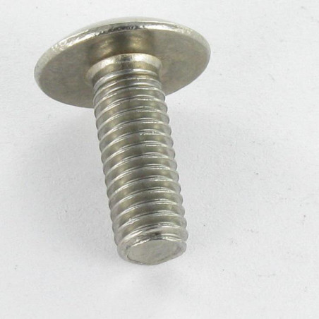 1 x Tornillo metales poelier cabeza redonda ancha llave de 4 M6X30 Inox