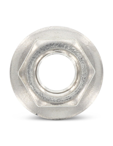 1 x Tuerca hexagonal M6 cautivo 18 Inoxidable A2