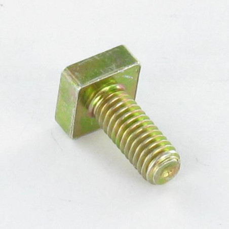 1 x Tornillo metales cabeza cuadrada 4X10 Acero cincado blanco cabeza 2.80 MÁXIMO