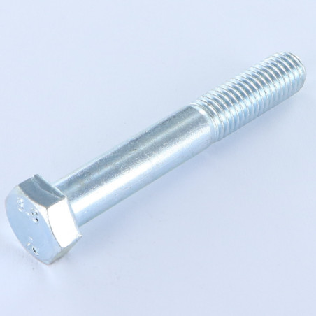 1 x Cuerpo de perno roscado parcial cabeza hexagonal M10X60 Clase 6.8 Acero cincado blanco