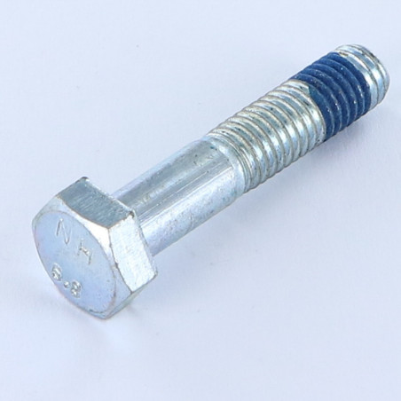 1 x Cuerpo de perno roscado parcial cabeza hexagonal M8X40 Clase 6.8 Acero cincado blanco Freno rosca