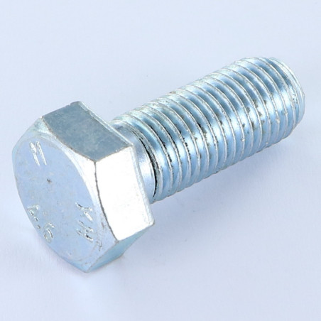 1 x Cuerpo de perno roscado parcial cabeza hexagonal M16X40 4.6 Acero cincado blanco