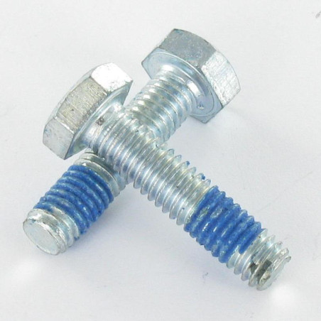 1 x Cuerpo de perno roscado parcial cabeza hexagonal M8X45 Clase 6.8 Acero cincado blanco Freno rosca