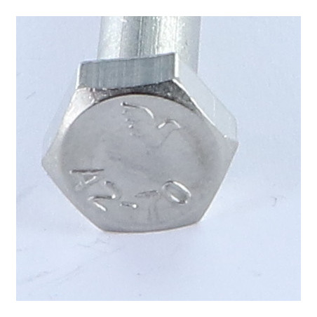1 x Cuerpo de perno roscado parcial Inoxidable A2 cabeza hexagonal M12X70