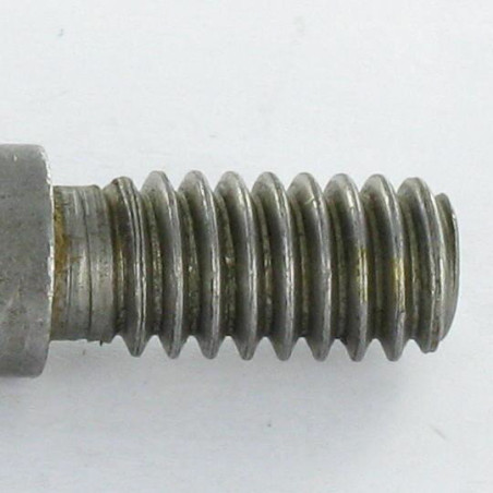 1 x Eje Acero cincado blanco largo M6X51 paso de 100 cabeza 8.5
