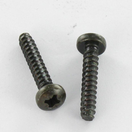1 x Tornillo chapa cabeza abovedada ancha Pozi 2.9X8 Acero cincado negro sin punta