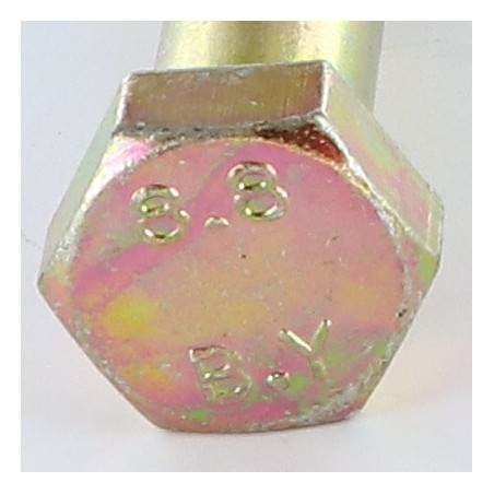 1 x Cuerpo de perno roscado parcial cabeza hexagonal M20X60 Clase 8.8 Bicromato