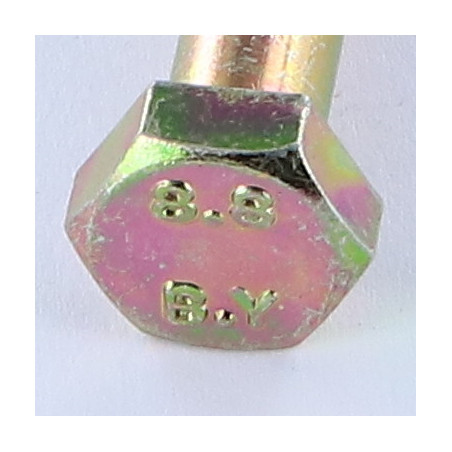 1 x Cuerpo de perno roscado parcial cabeza hexagonal M8X45 Clase 8.8 Bicromato