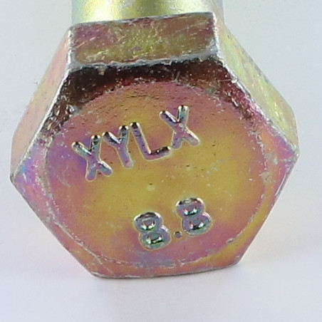 1 x Cuerpo de perno roscado parcial cabeza hexagonal M20X110 Clase 8.8 Bicromato