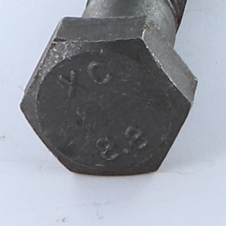 1 x Cuerpo de perno roscado parcial cabeza hexagonal M14X80 Clase 8.8 Acero bruto