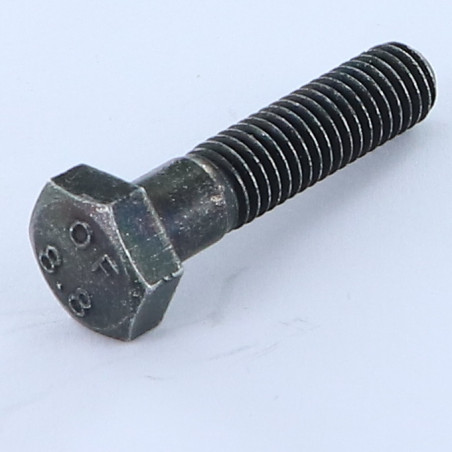 1 x Cuerpo de perno roscado parcial cabeza hexagonal M8X40 Clase 8.8 Acero cincado negro