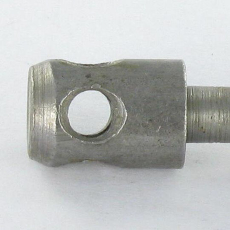 1 x Eje Acero cincado blanco largo M8X75 paso de 150