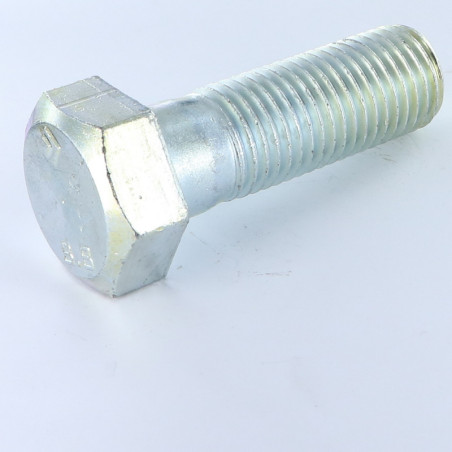 1 x Cuerpo de perno roscado parcial cabeza hexagonal M27X80 Clase 8.8 Acero cincado blanco