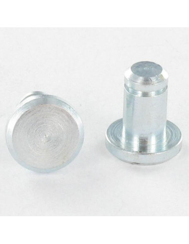 1 x Eje cabeza 8X16.5 Acero cincado blanco