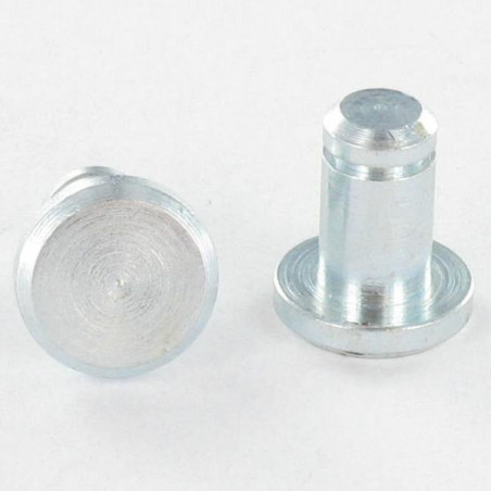 1 x Eje cabeza 8X16.5 Acero cincado blanco