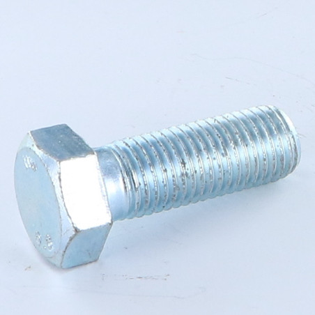 1 x Cuerpo de perno roscado parcial cabeza hexagonal M12X40 Clase 8.8 Acero cincado blanco