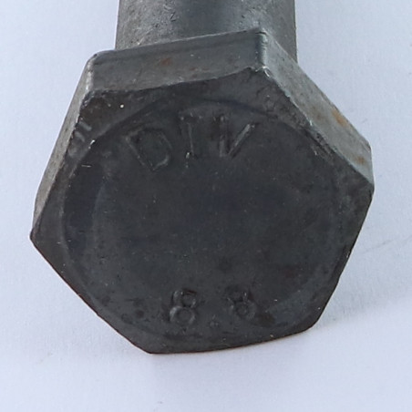 1 x Cuerpo de perno roscado parcial cabeza hexagonal M8X80 Clase 8.8 Acero bruto